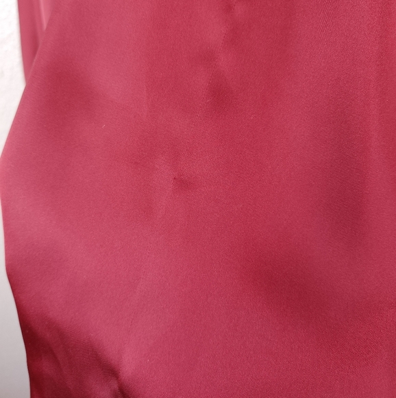 NBD Get Out Sz S Satin Burgundy Prom Party Mini Dress - Picture 9 of 16
